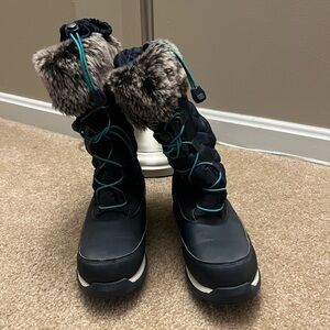Stylish Winter Boots with Faux Fur Trim